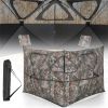 2-Panel See-Through Hunting Blind - Pop-Up Design with 3 Shoot Through Ports
