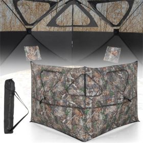 2-Panel See-Through Hunting Blind - Pop-Up Design with 3 Shoot Through Ports