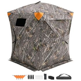 n mHunting Blind, 270° Ground Blind, 1-2 Person Pop Up Deer Blind for Hunting with Carrying Bag, Portable Resilient Hunting Tent
